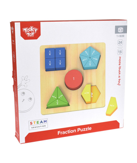 Puzzle fracțional din lemn, 57240